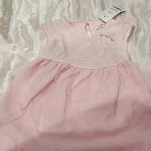 Carter's Pink Striped Unicorn Dress